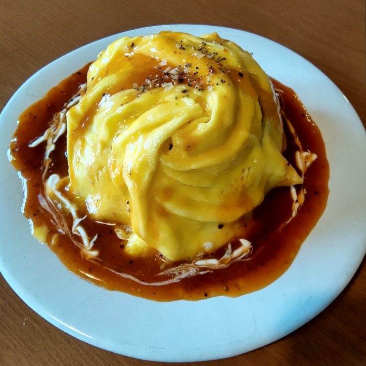 Japanese Tornado Omelet over rice